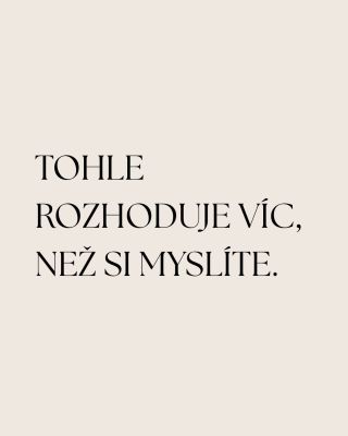 „Na první pohled to nepoznáte. Ale rozdíl poznáte velmi rychle na sobě. Právě proto řeším materiály tak moc.“ „Máte to...