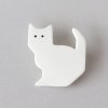 Brož z porcelánu - kočka