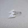 Srdíčkové náušnice z porcelánu