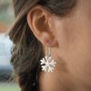 Sněhová vločka - náušnice