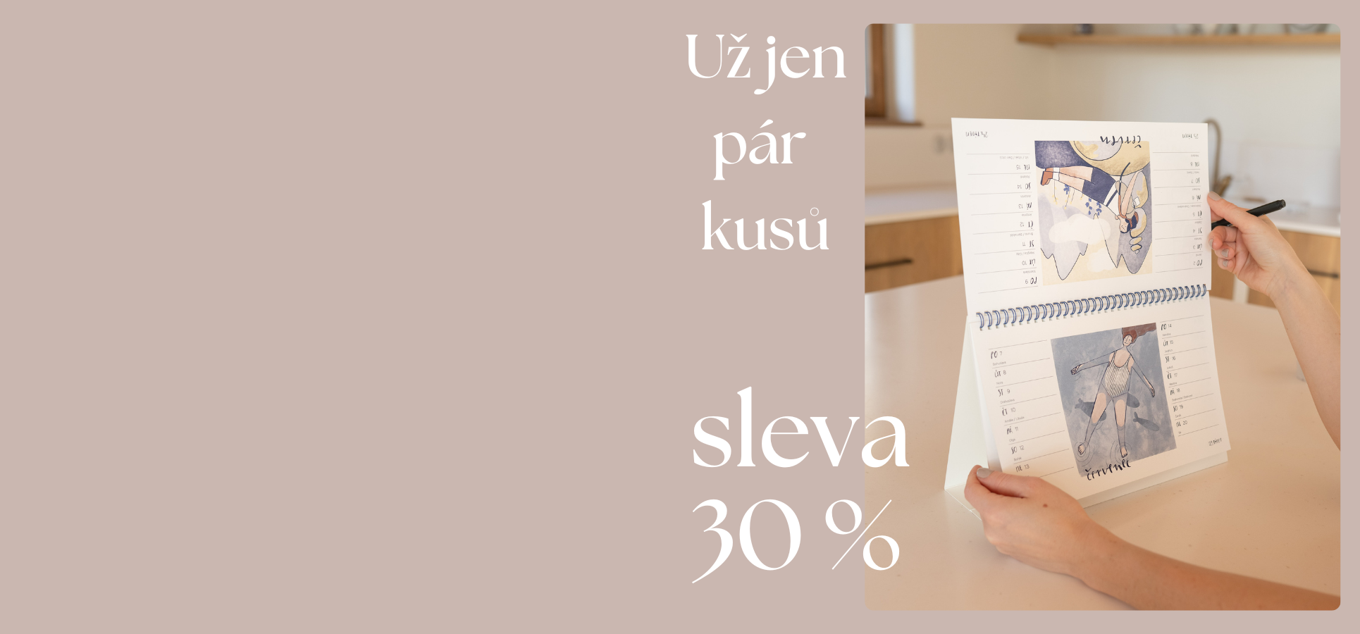 Sleva -30% na všechny kalendáře
