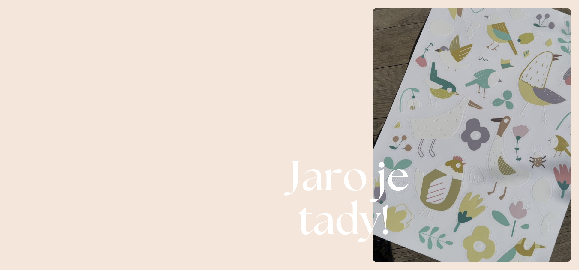 Jarní samolepky na okna