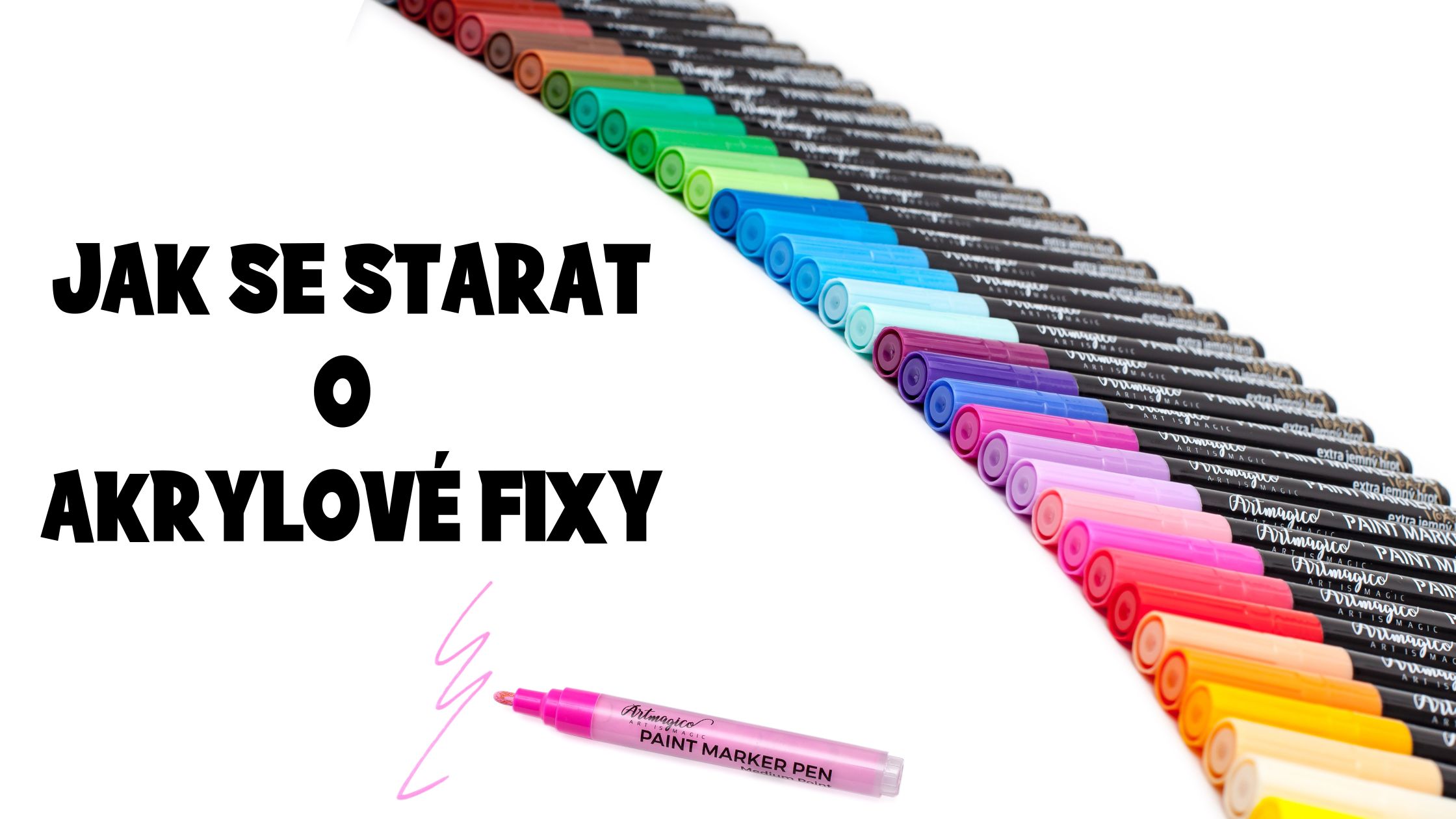 Údržba akrylových fix