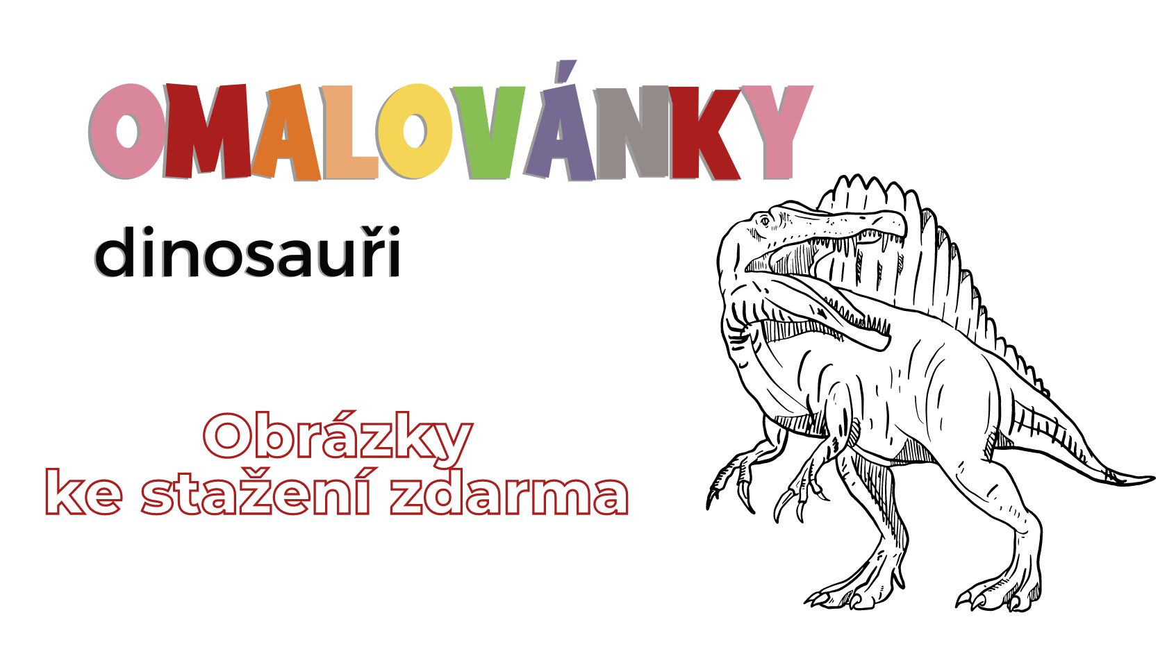 Omalovánky dinosauři