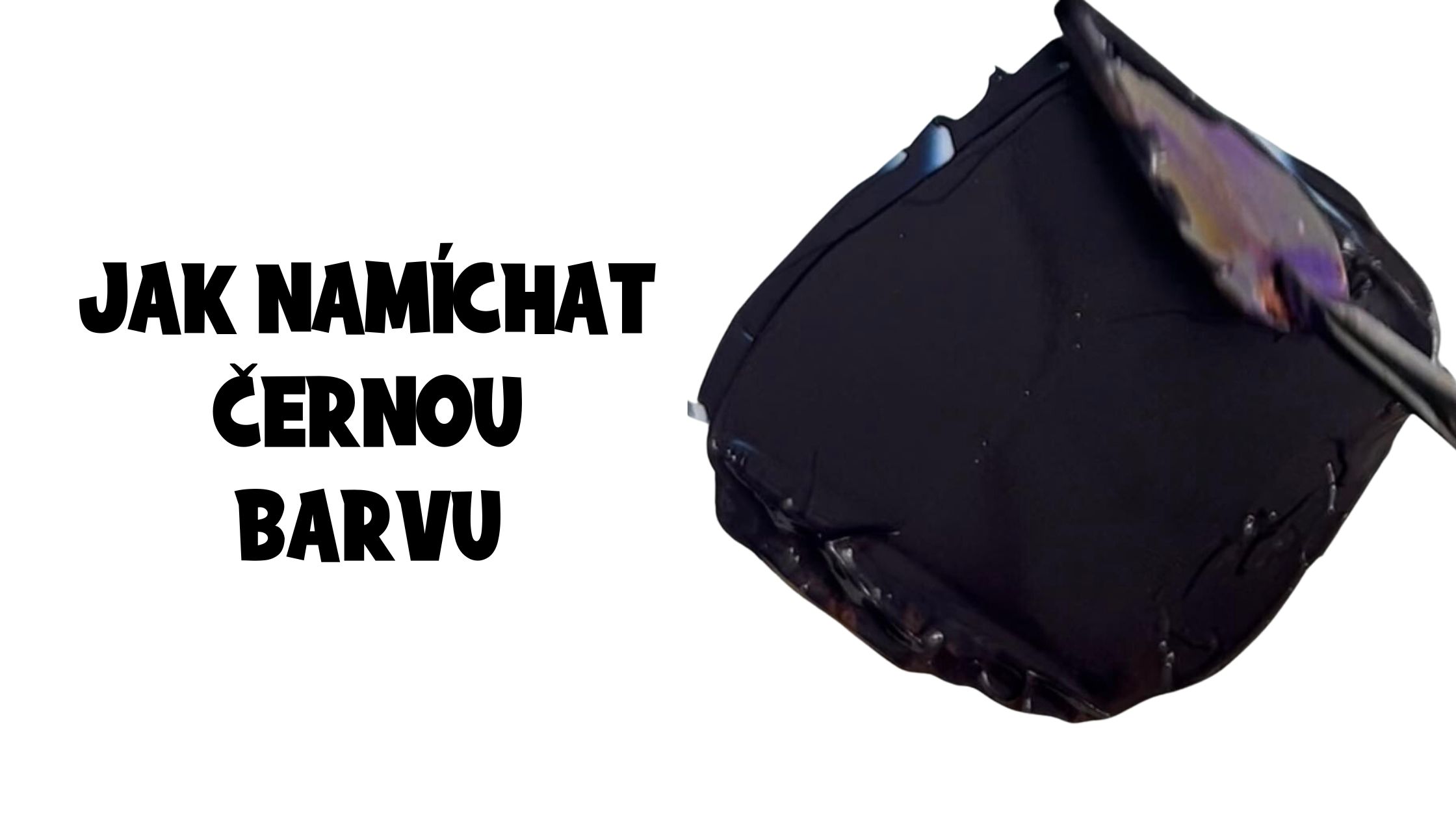 Jak namíchat černou barvu