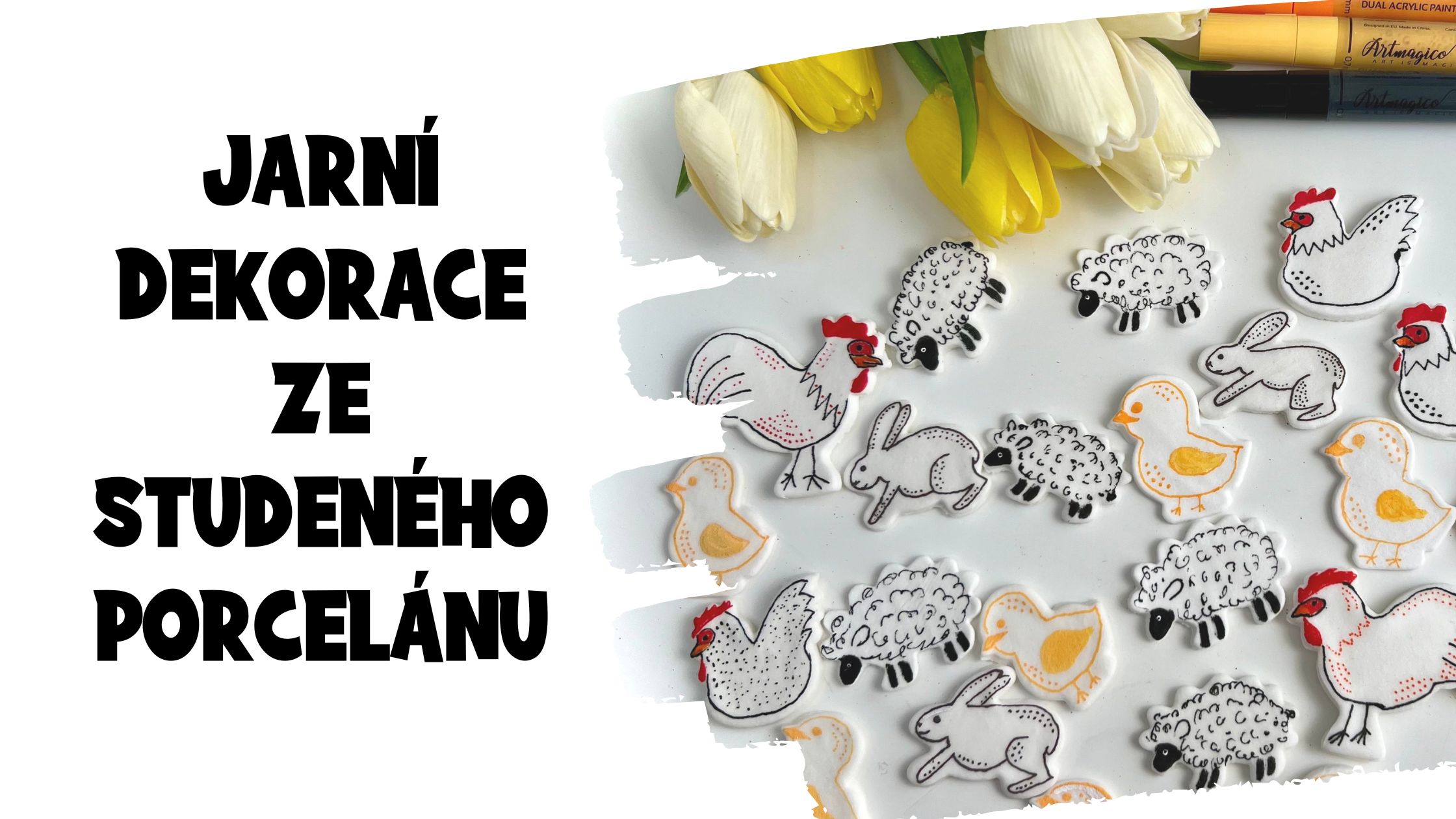 Jarní a velikonoční dekorace ze studeného porcelánu