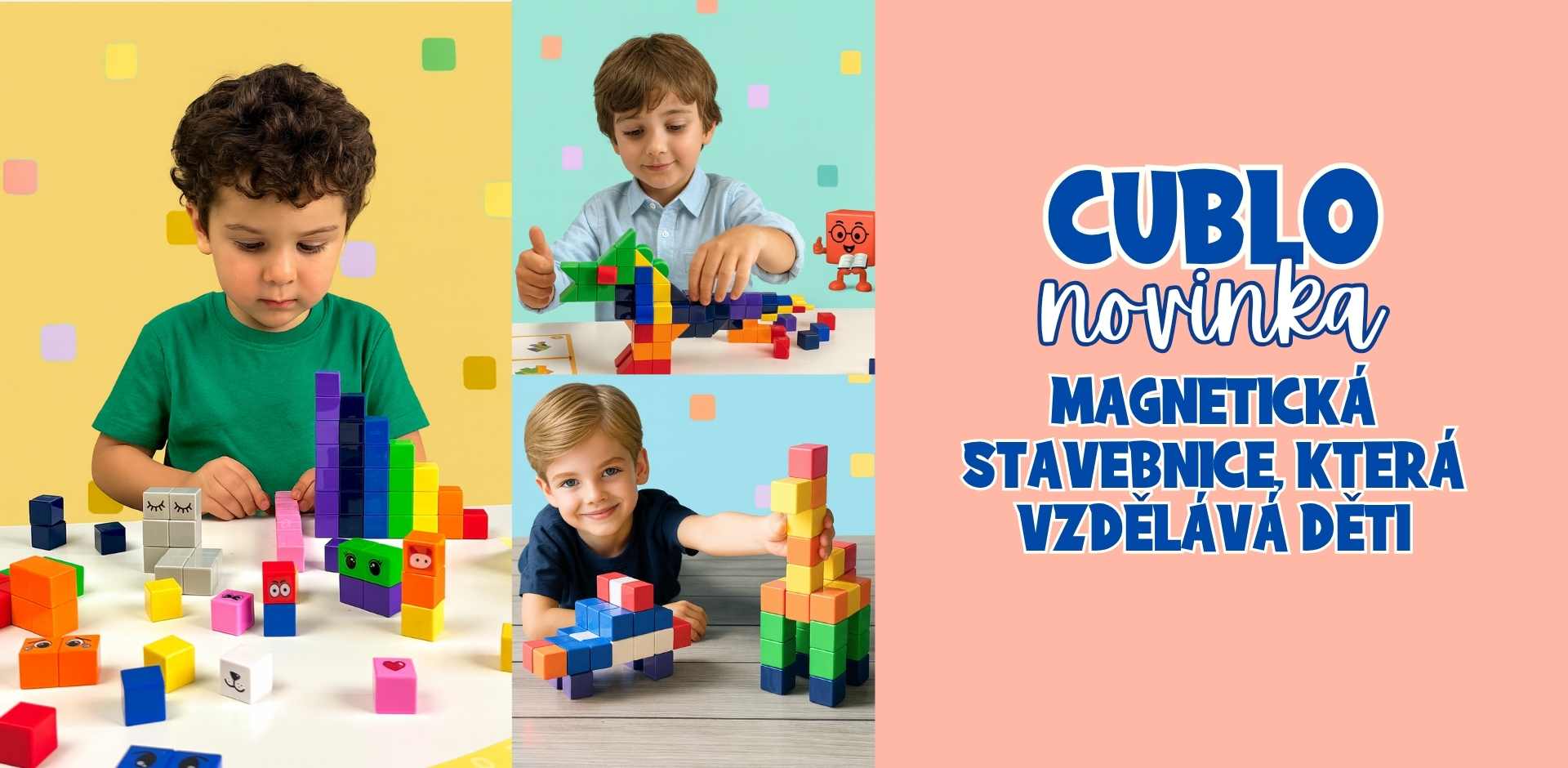 Nový typ magnetické stavebnice cublo