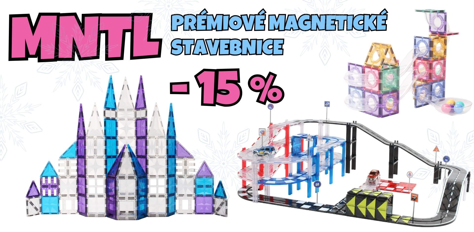 Magnetické stavebnice MNTL ve slevě