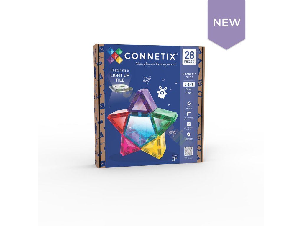 Connetix svítící sada Star