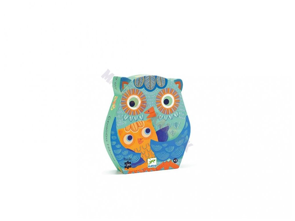 Djeco - Puzzle Sova - 24 dílků