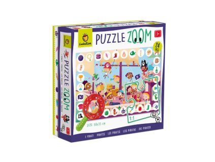 Ludattica  - ZOOM Puzzle s lupou - Piráti