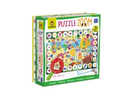 Ludattica  - ZOOM Puzzle s lupou - Dinosauři