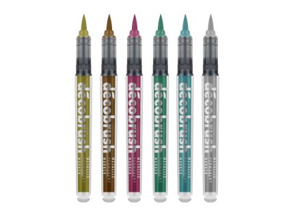 Karin Deco Brush METALLIC metalický brush pen (Barvy Karin Metallic gold 8595)