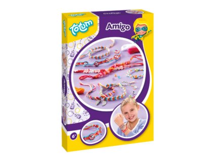 TOTUM KREATIVNÍ SADA AMIGO - výroba náramků z bavlnky