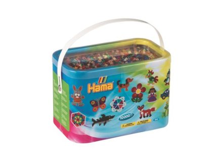 HAMA korálky v boxu 10.000 + BONUS podložka Stromeček
