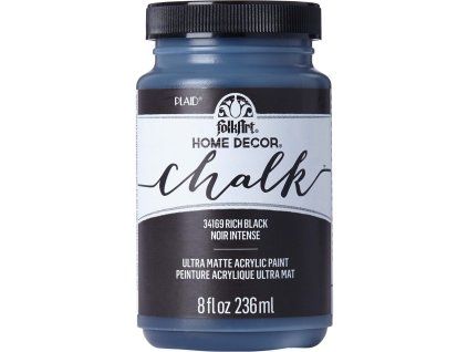 FolkArt Home Decor Chalk - černá - 236 ml