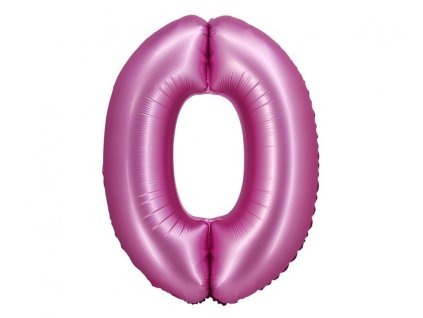 Godan - Balónek fóliový světle růžový s číslicí 0-9 SMART 76 cm (Číslice 9)