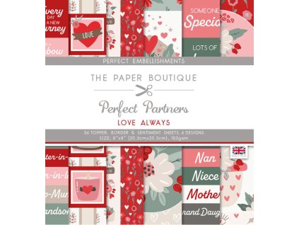 25032 dekorativni papir perfect partners love always ii 8x8