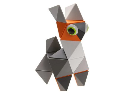 Trido - Stavebnice Greyscale+Orange Large - 36 ks