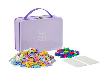 29950 plus plus stavebnice kovovy kufrik pastel 600ks