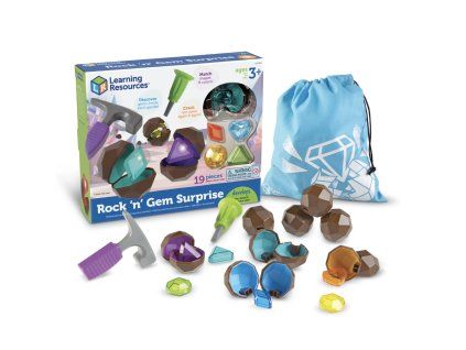 Learning Resources Rock ‘n’ Gem Surprise – objevování drahých kamenů