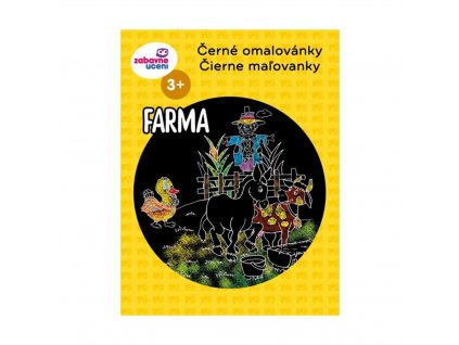 Ditipo - A4 - Černé omalovánky - Farma