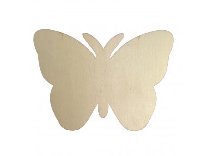 Výřez dřevěný motýl 19 cm