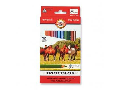 koh i noor 3142 pastelky triocolor trojhranne 12 ks