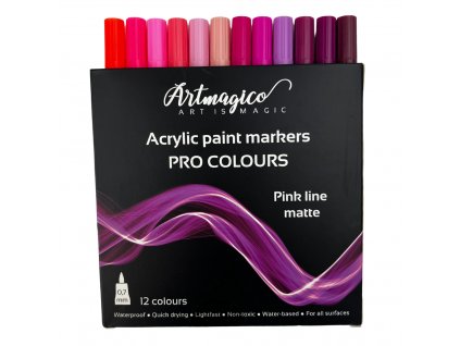 Akrylové fixy Artmagico Pro line Pink