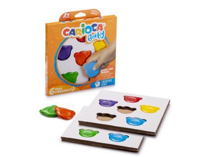 42956 CARIOCA Baby Teddy Crayons 1+ Box 6 pcs
