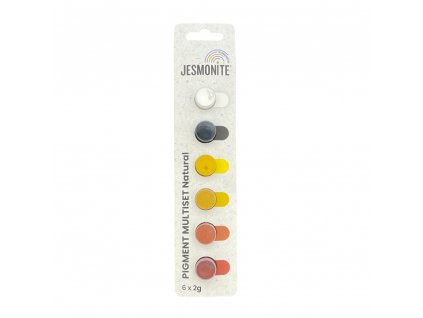 Pigment multiset strip 6 kleuren 2g Natural