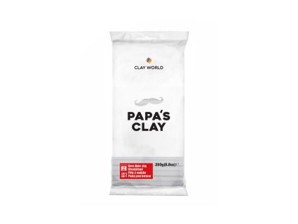 Papa's Clay Polymerová hmota 250 g bílá