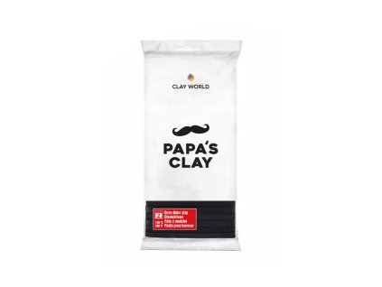 Papa's Clay Polymerová hmota 250 g černá