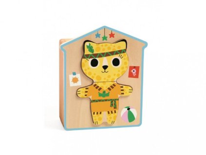 DJECO-  Puzzle - skládání Veselé kočičky