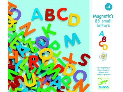 5825 djeco drevena magneticka abeceda 83 ks mala pismenka