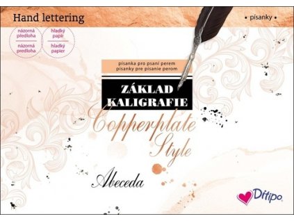 krasopisanka zaklad kaligrafie copperplate style abeceda