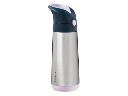 b.box - Termoska na pití s brčkem 500 ml - INDIGO/RŮŽOVÁ