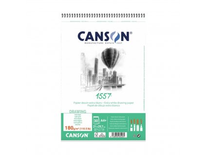 Canson 1557 skicák s kroužkovou vazbou A4 180 gr