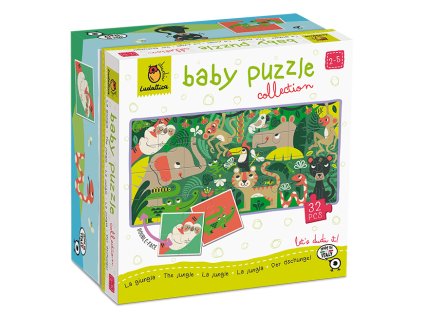 Ludattica - Oboustranné puzzle pro nejmenší Džungle