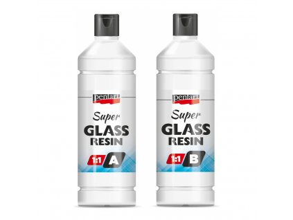 Pryskyřice SUPER GLASS RESIN PENTART dvousložková 2x125 ml