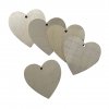 Srdce dřevěné s dírkou 10 cm