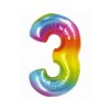 Godan - Balónek fóliový duhový s číslicí 0-9 SMART 76 cm (Číslice 9)