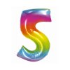 Godan - Balónek fóliový duhový s číslicí 0-9 SMART 76 cm (Číslice 9)