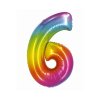 Godan - Balónek fóliový duhový s číslicí 0-9 SMART 76 cm (Číslice 9)