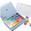 HIMI kvašové barvy - Jelly Cup Gouache Set - 24 Colours (Ice Blue Case Edition)
