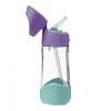 b.box - Láhev na pití s brčkem 450 ml - lilac pop
