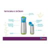 b.box - Termoska na pití s brčkem 350 ml - emerald forest