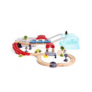 Hape City Train Bucket Set – Vytvořte si vlastní město plné dobrodružství Tato sada od značky Hape umožňuje dětem postavit...