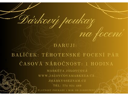 Black and Gold Floral Engagement Invitation(2)