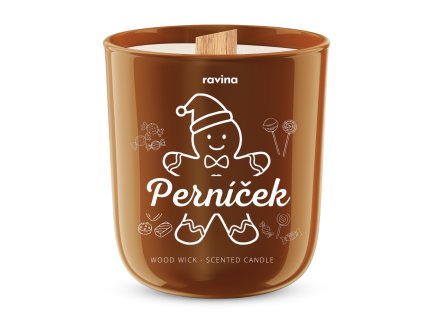 ravina sojova svicka s vuni pernicku